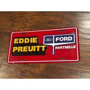 FORD Eddie Preuitt Hartselle Alabama License Plate dealership original vehicle